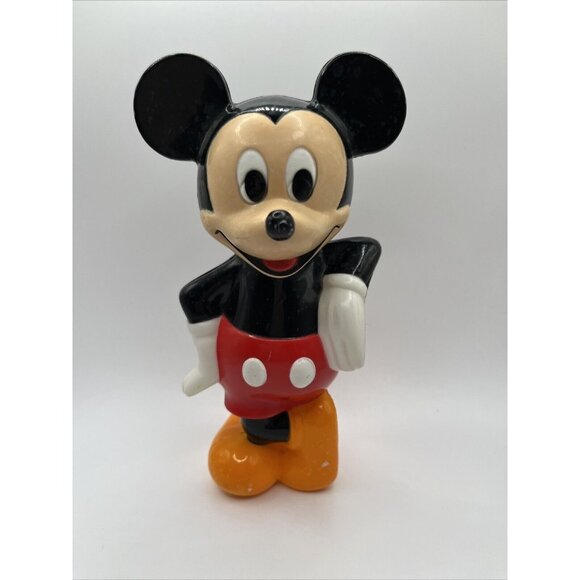Vintage 1986 Superior Toy Disney Mickey Mouse Gumball Bank Plastic Part&CRIB TOY - Picture 2 of 16